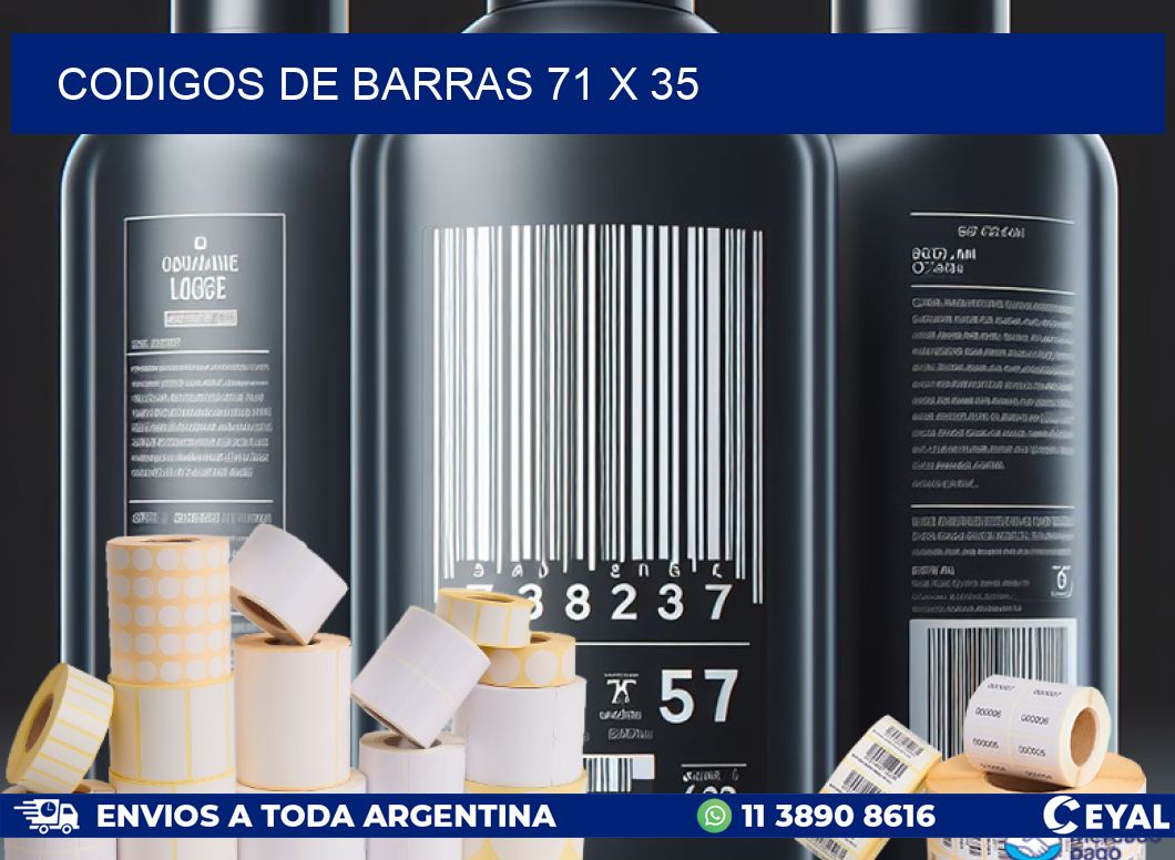 codigos de barras 71 x 35
