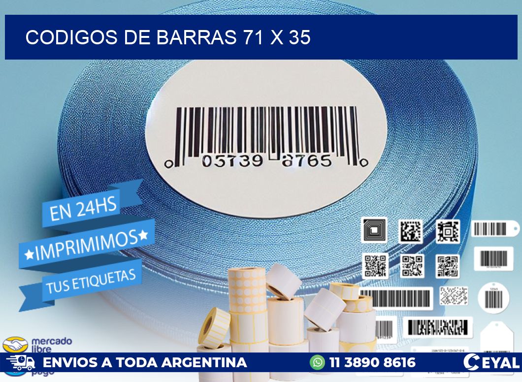 codigos de barras 71 x 35