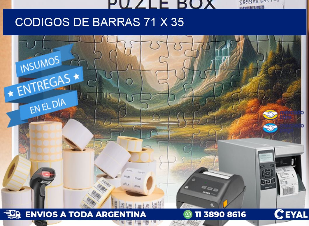 codigos de barras 71 x 35