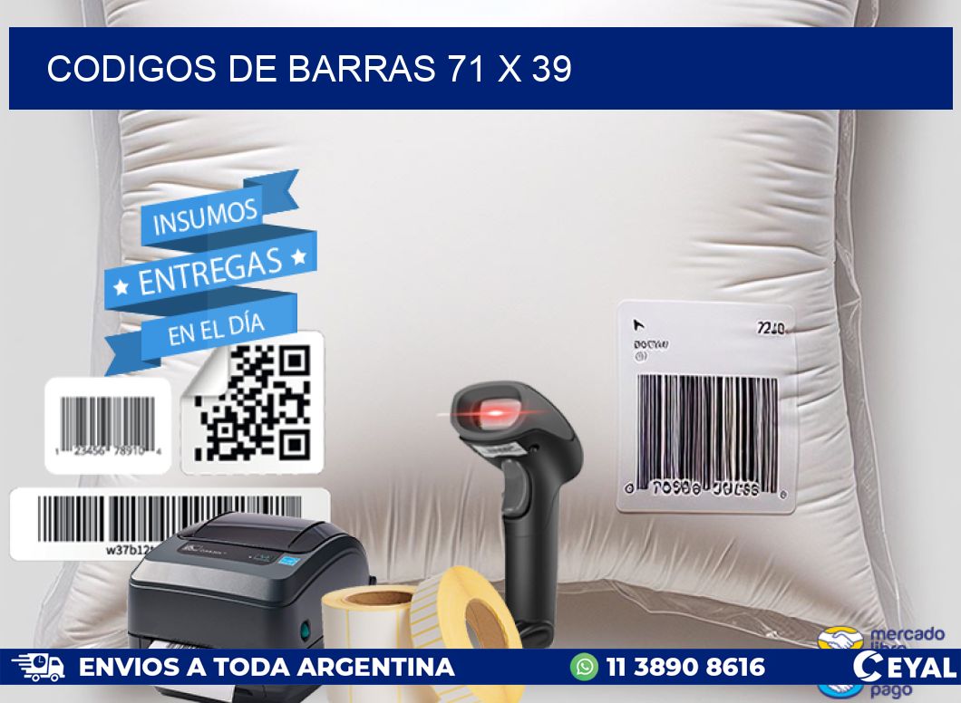 codigos de barras 71 x 39