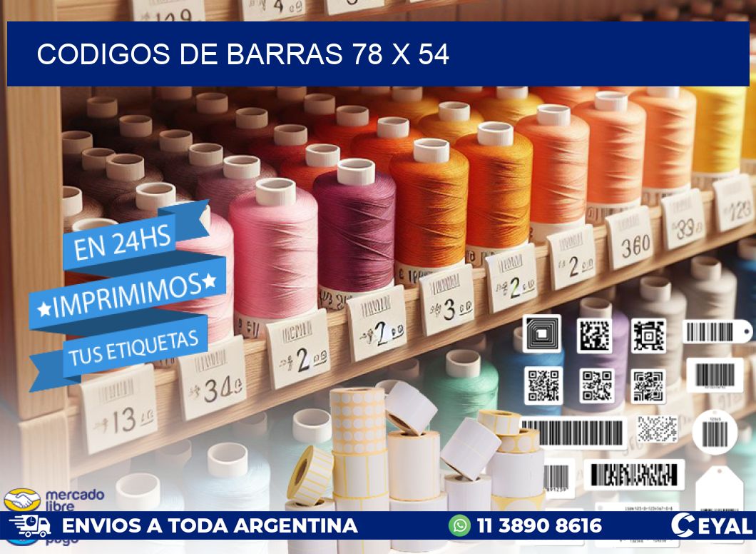codigos de barras 78 x 54