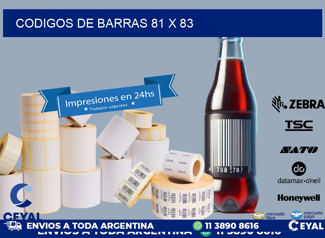 codigos de barras 81 x 83