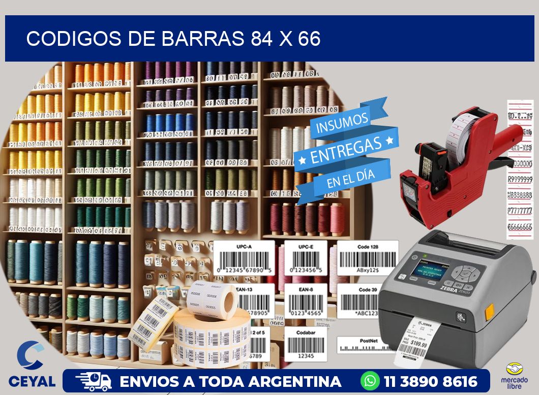 codigos de barras 84 x 66