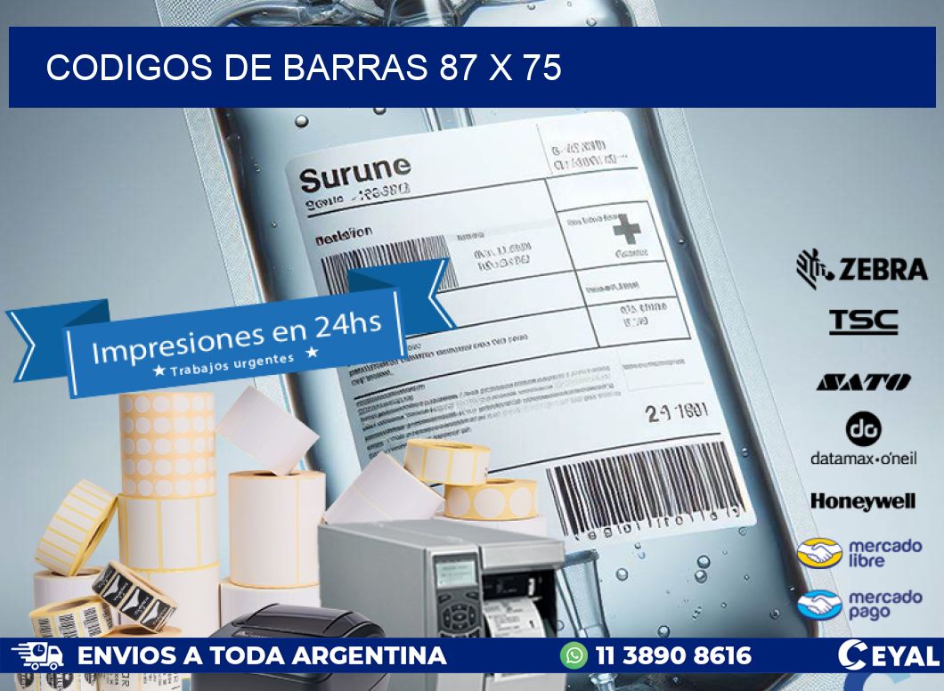 codigos de barras 87 x 75