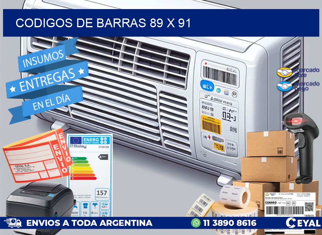 codigos de barras 89 x 91