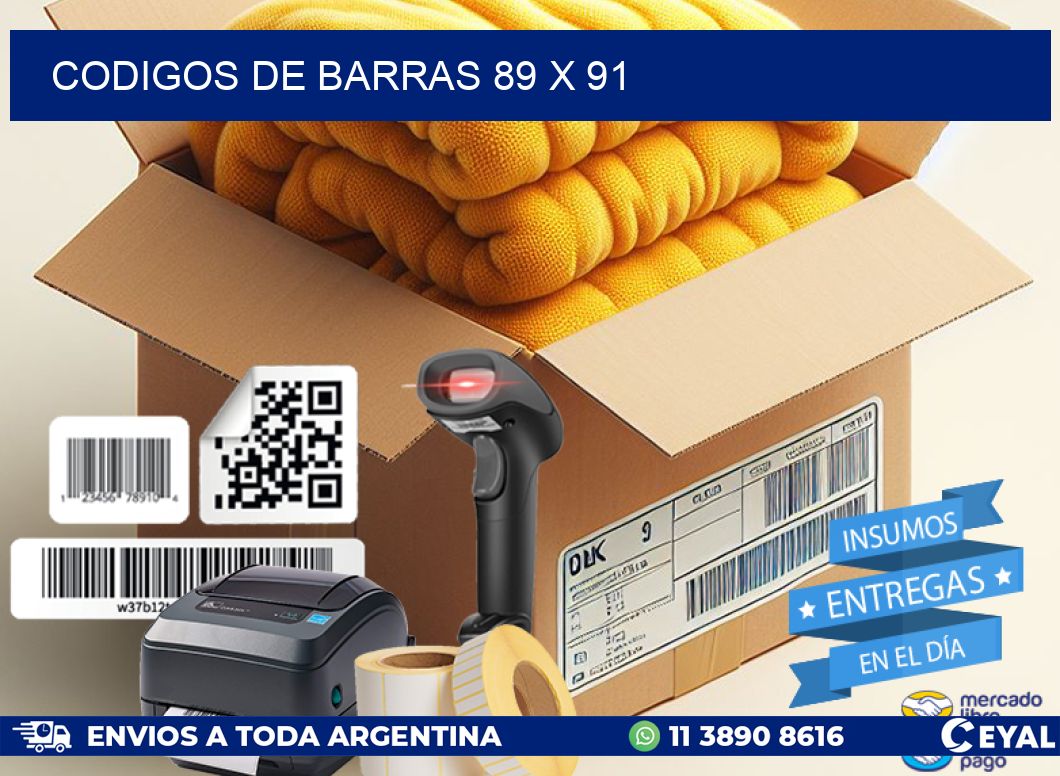 codigos de barras 89 x 91