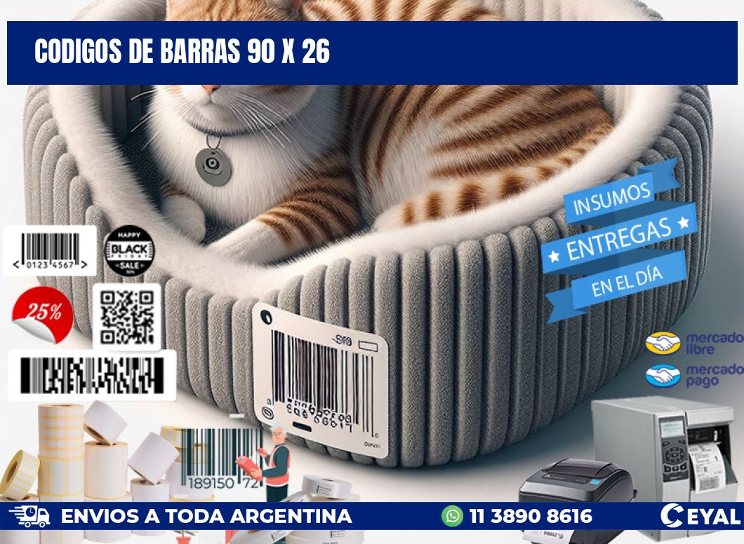 codigos de barras 90 x 26