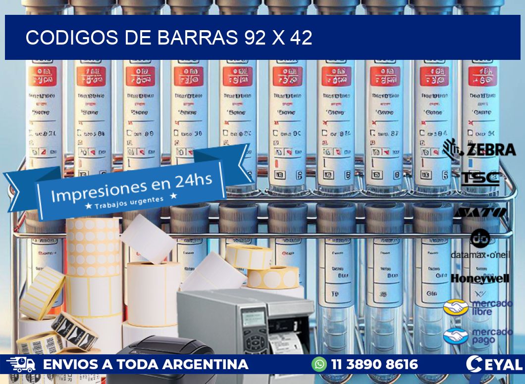 codigos de barras 92 x 42