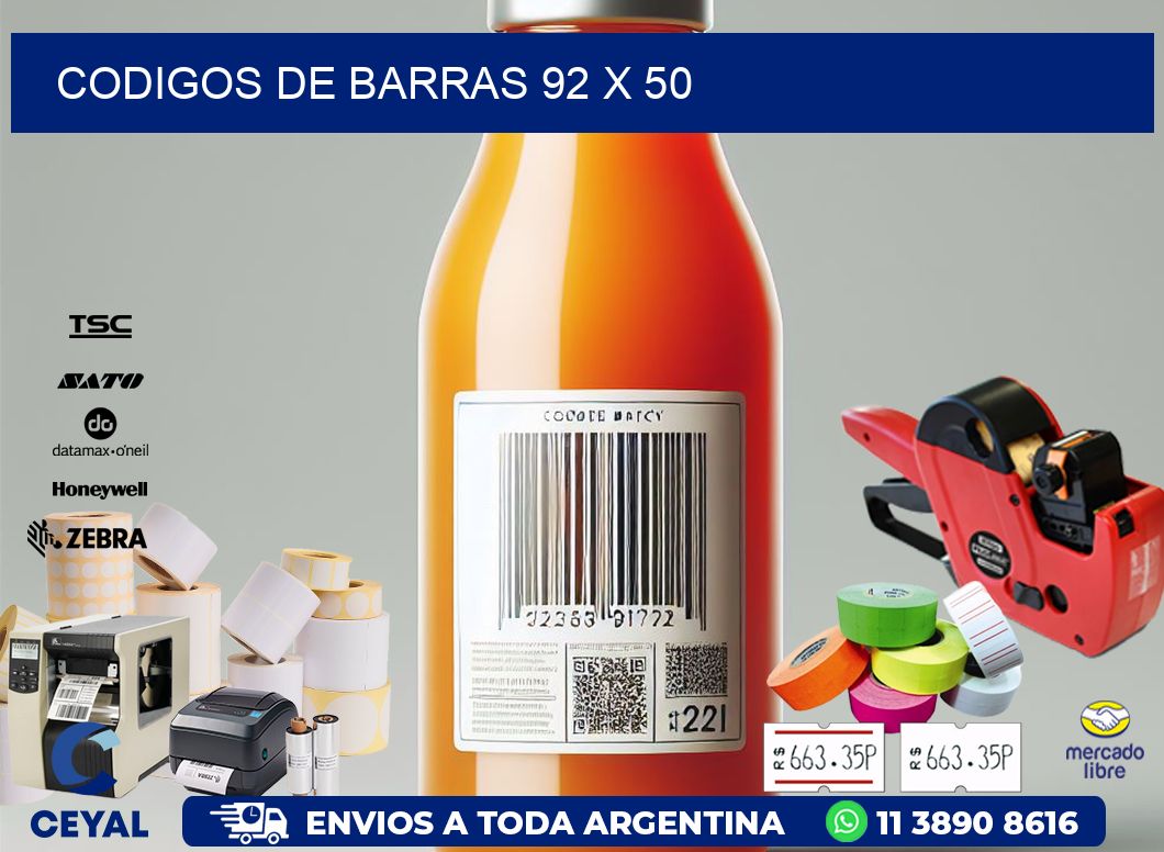 codigos de barras 92 x 50