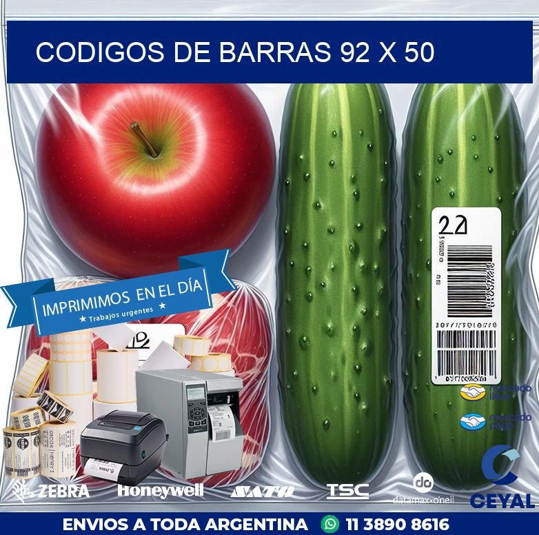codigos de barras 92 x 50