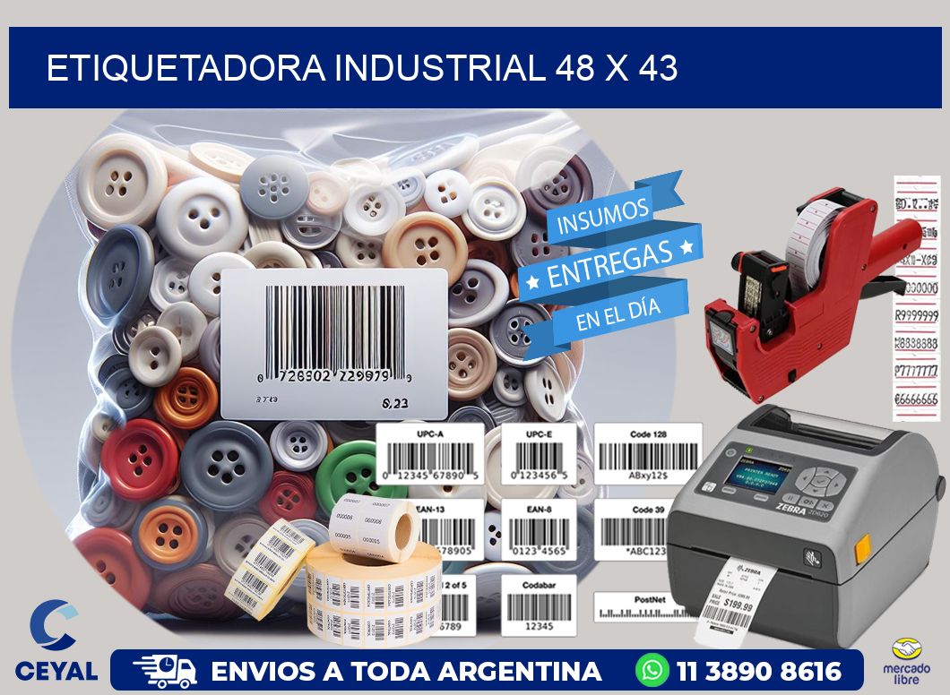 etiquetadora industrial 48 x 43