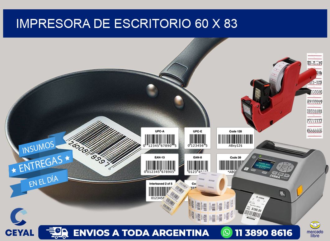 impresora de escritorio 60 x 83
