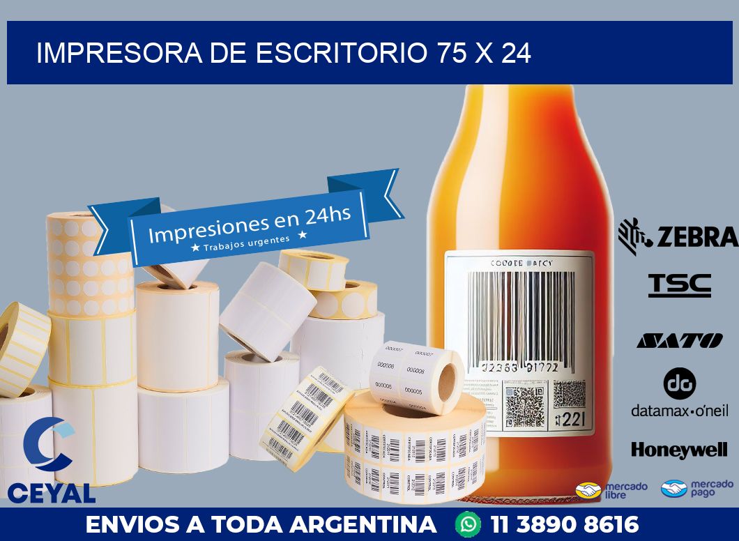 impresora de escritorio 75 x 24