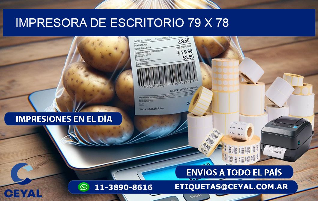 impresora de escritorio 79 x 78