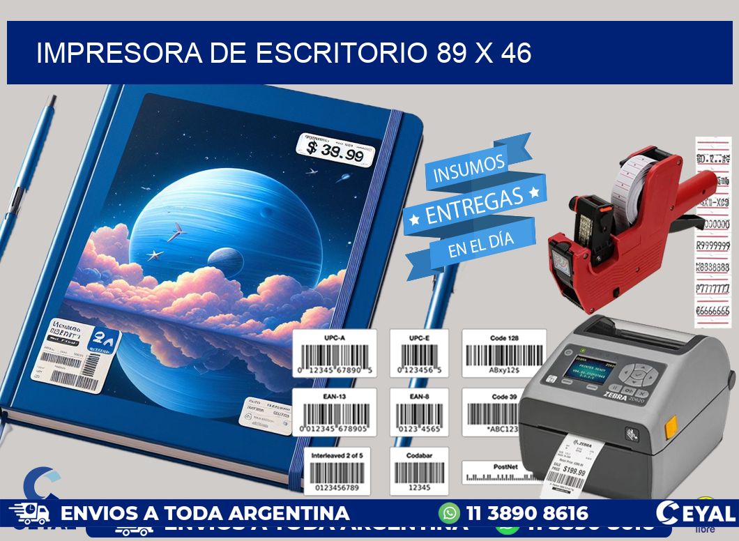 impresora de escritorio 89 x 46