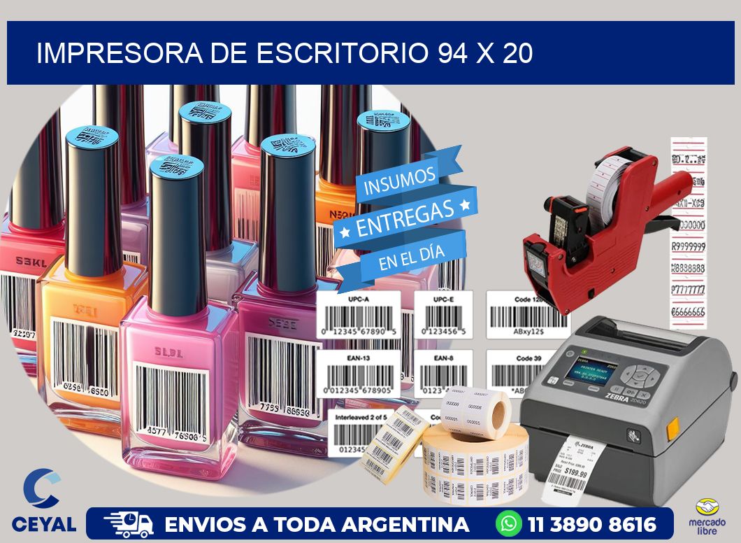 impresora de escritorio 94 x 20