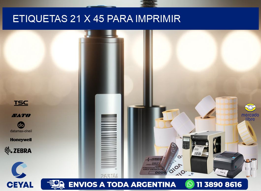 ETIQUETAS 21 x 45 PARA IMPRIMIR