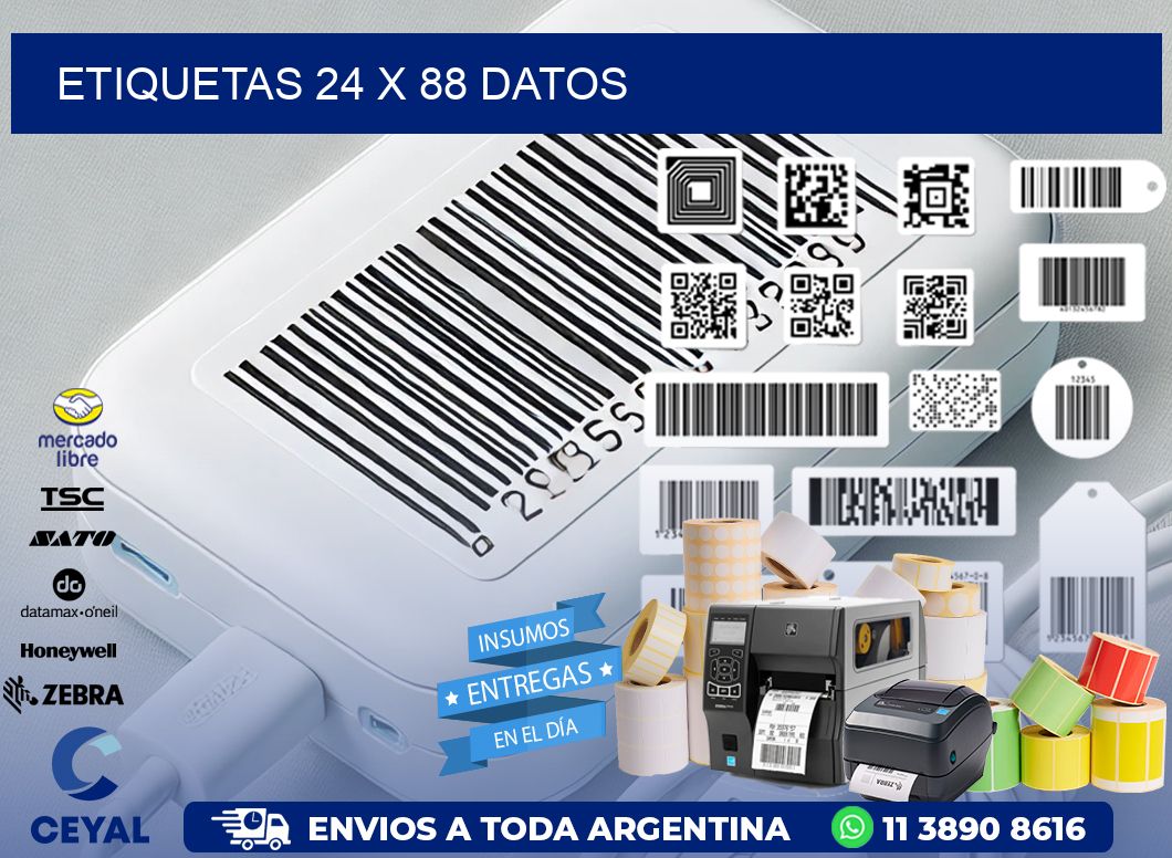 ETIQUETAS 24 x 88 DATOS