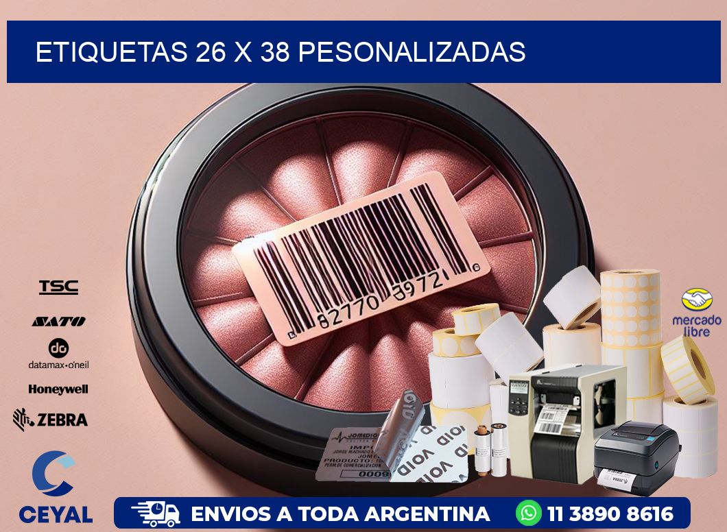 ETIQUETAS 26 x 38 PESONALIZADAS