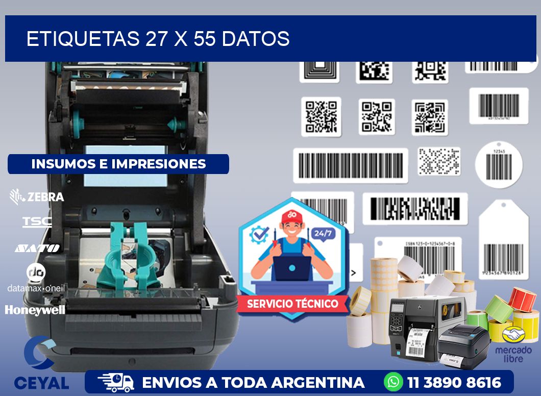 ETIQUETAS 27 x 55 DATOS