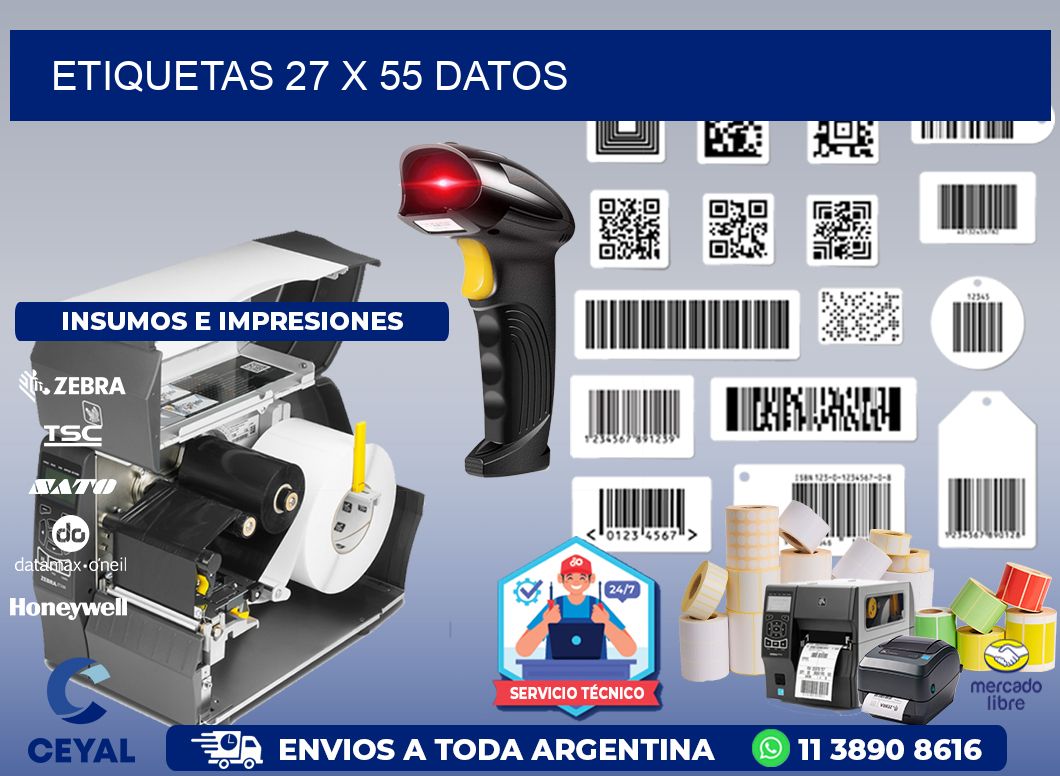 ETIQUETAS 27 x 55 DATOS