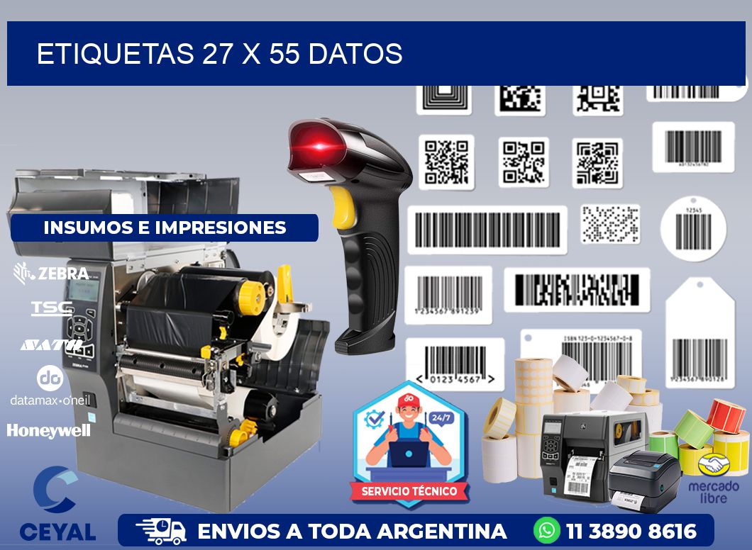 ETIQUETAS 27 x 55 DATOS