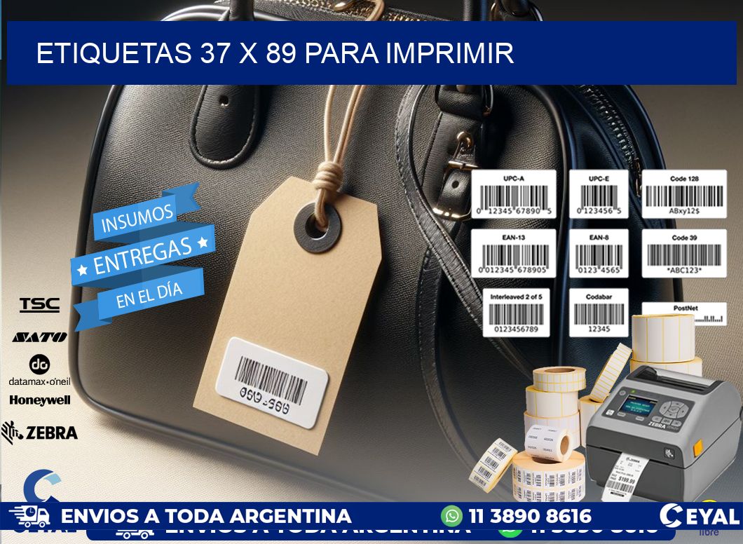 ETIQUETAS 37 x 89 PARA IMPRIMIR