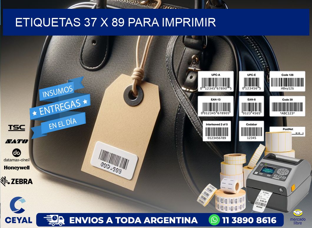 ETIQUETAS 37 x 89 PARA IMPRIMIR