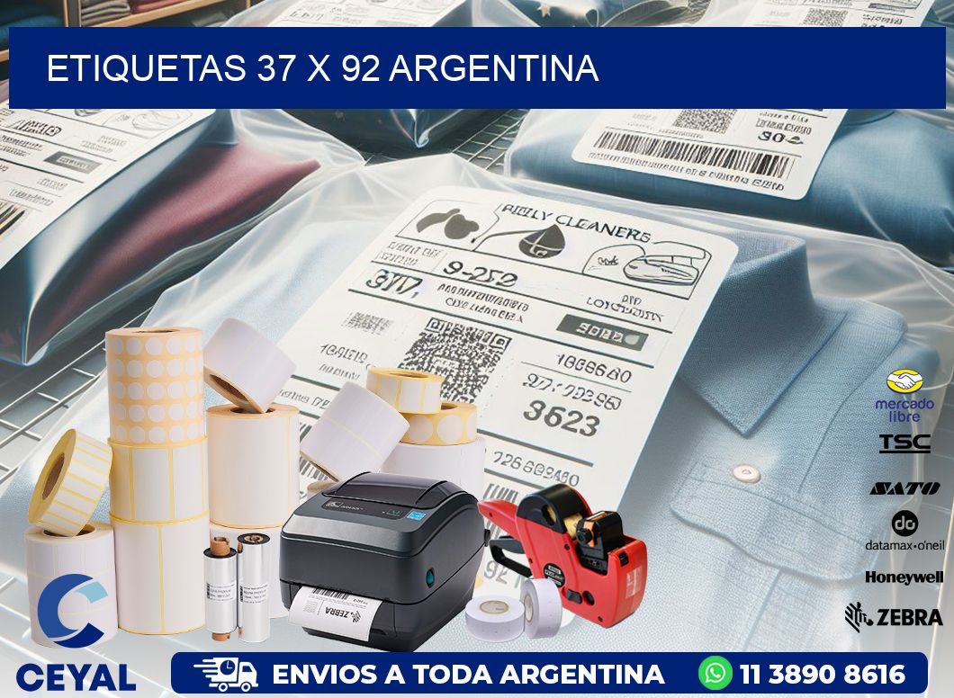 ETIQUETAS 37 x 92 ARGENTINA