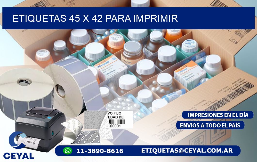 ETIQUETAS 45 x 42 PARA IMPRIMIR