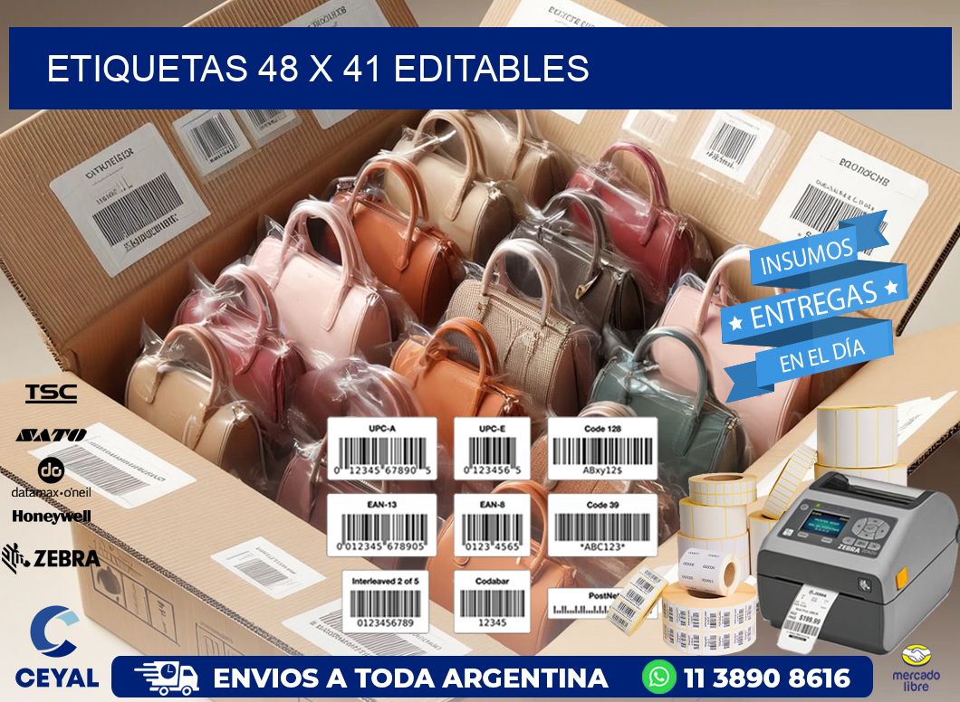 ETIQUETAS 48 x 41 EDITABLES