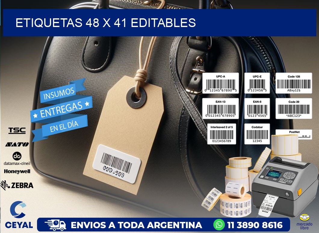 ETIQUETAS 48 x 41 EDITABLES