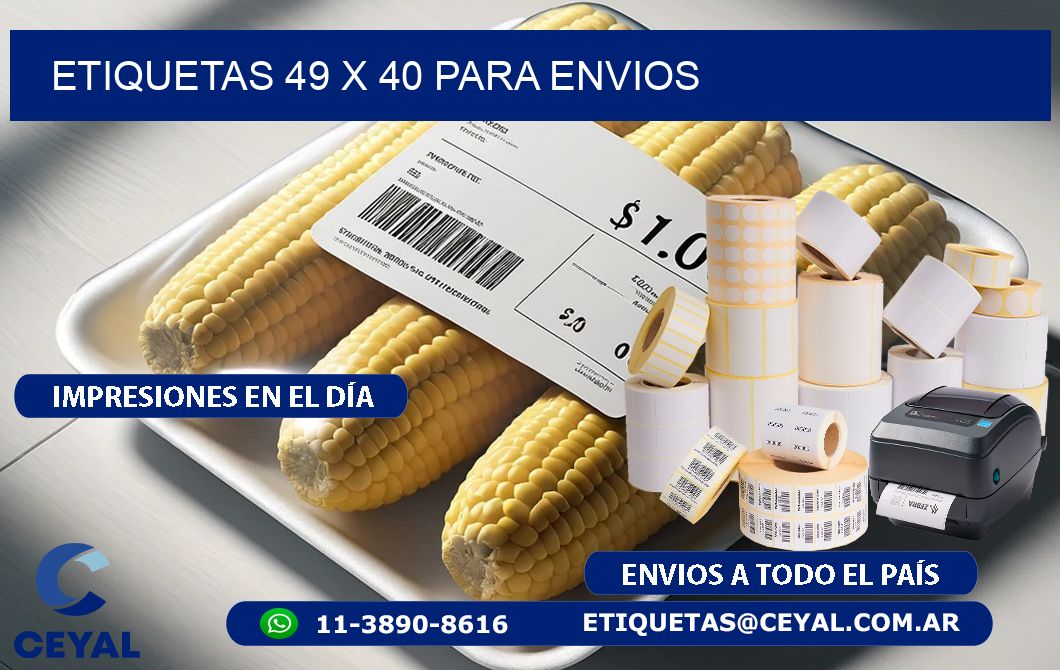ETIQUETAS 49 x 40 PARA ENVIOS