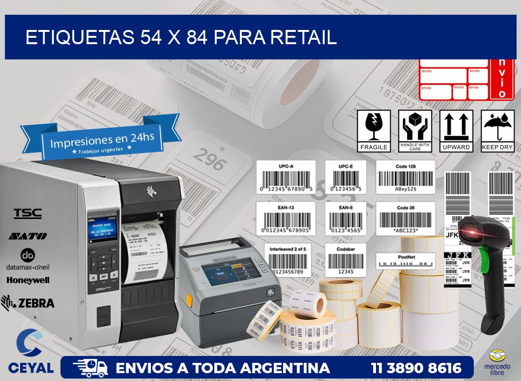ETIQUETAS 54 x 84 PARA RETAIL