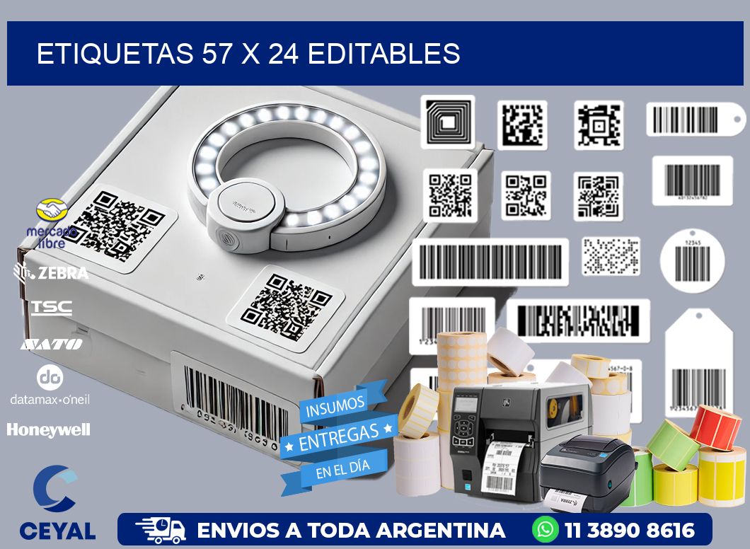 ETIQUETAS 57 x 24 EDITABLES