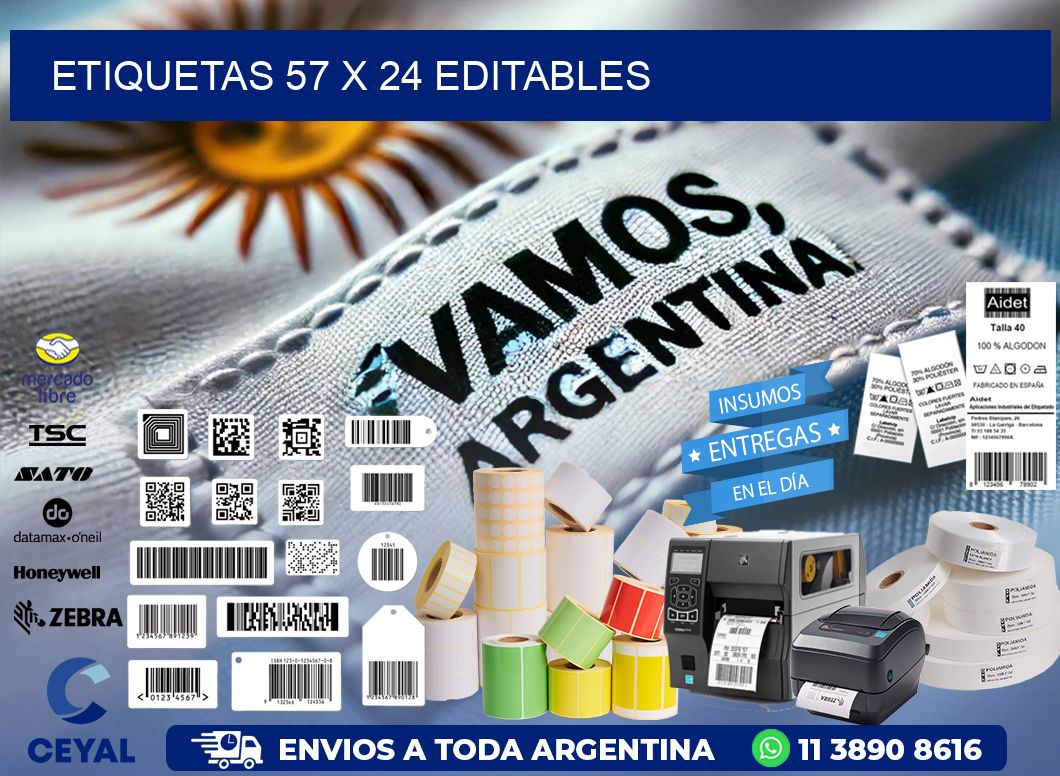 ETIQUETAS 57 x 24 EDITABLES