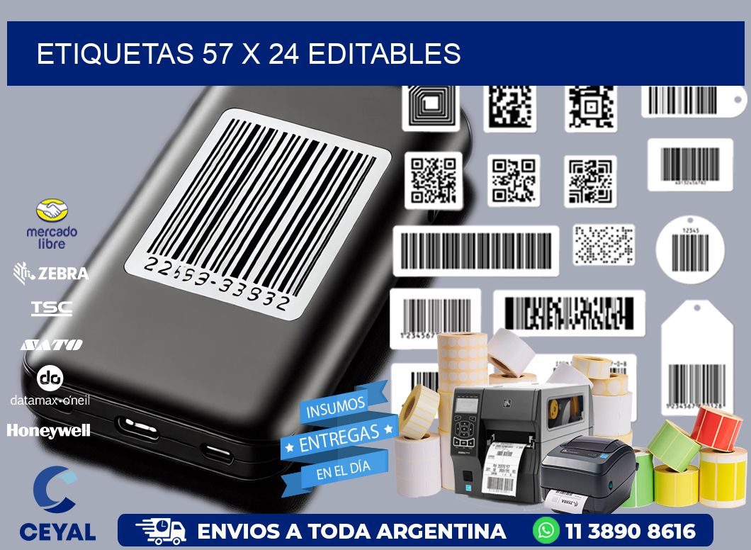 ETIQUETAS 57 x 24 EDITABLES