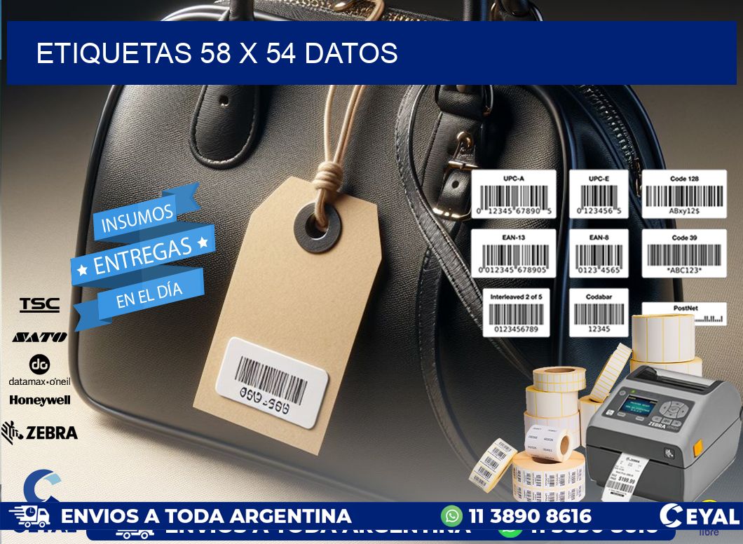 ETIQUETAS 58 x 54 DATOS