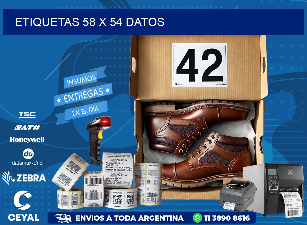 ETIQUETAS 58 x 54 DATOS