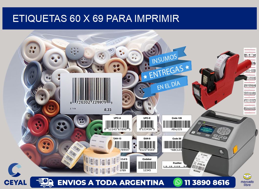 ETIQUETAS 60 x 69 PARA IMPRIMIR