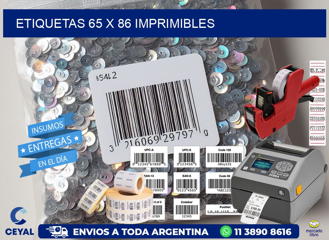 ETIQUETAS 65 x 86 IMPRIMIBLES