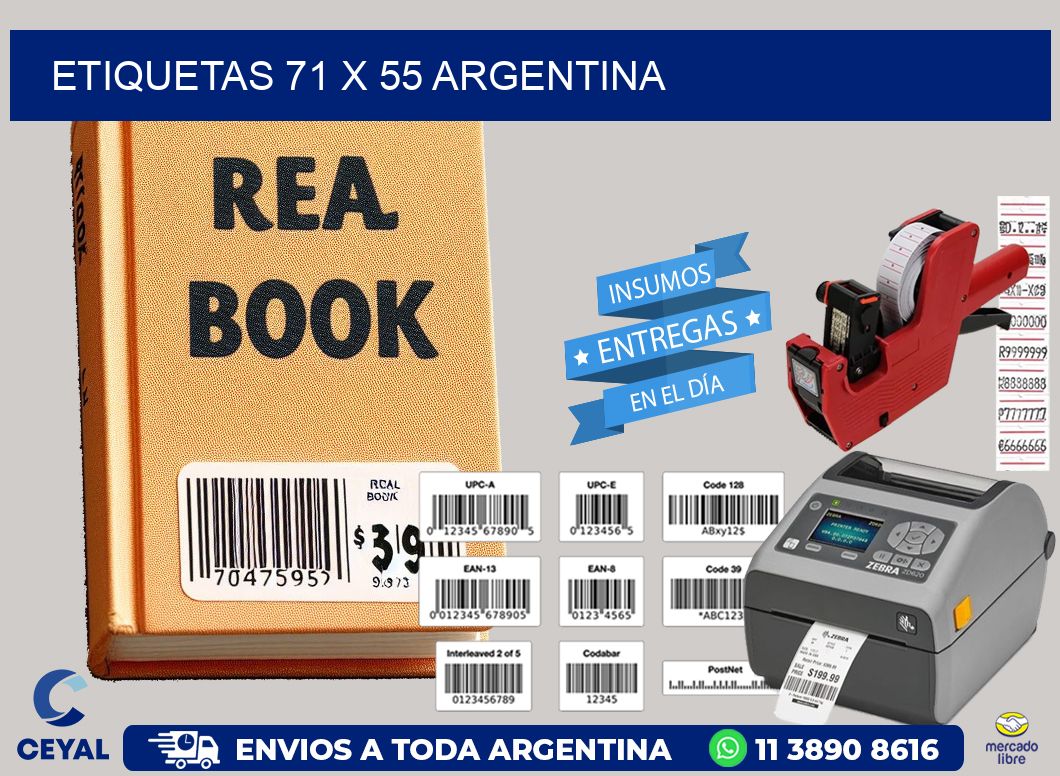 ETIQUETAS 71 x 55 ARGENTINA