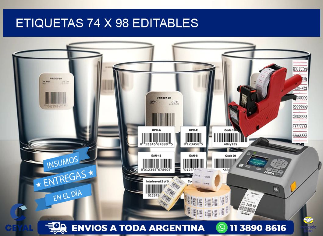 ETIQUETAS 74 x 98 EDITABLES