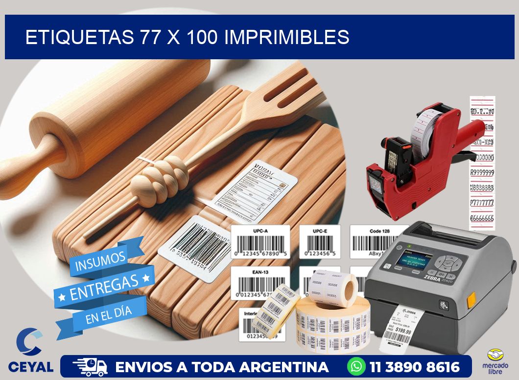 ETIQUETAS 77 x 100 IMPRIMIBLES