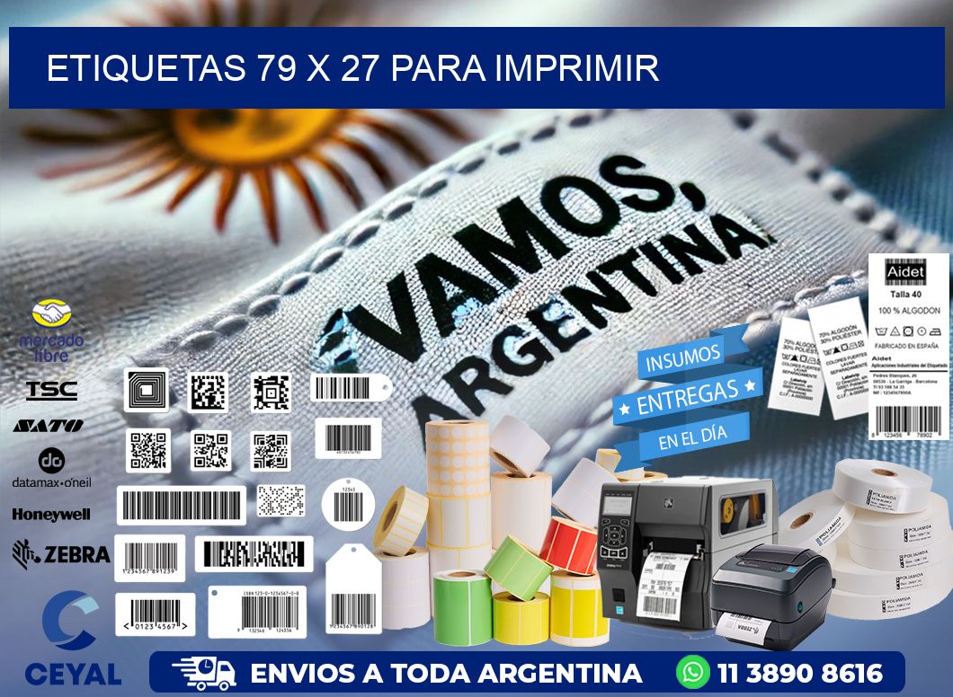 ETIQUETAS 79 x 27 PARA IMPRIMIR