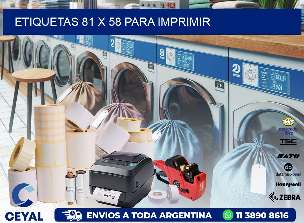 ETIQUETAS 81 x 58 PARA IMPRIMIR