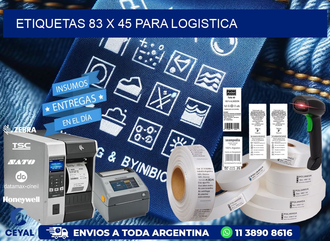 ETIQUETAS 83 x 45 PARA LOGISTICA