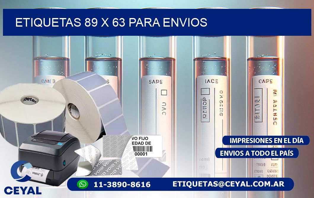 ETIQUETAS 89 x 63 PARA ENVIOS