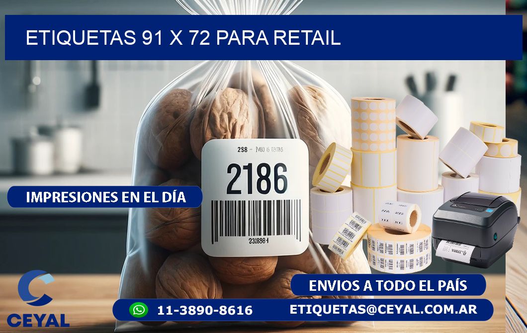 ETIQUETAS 91 x 72 PARA RETAIL