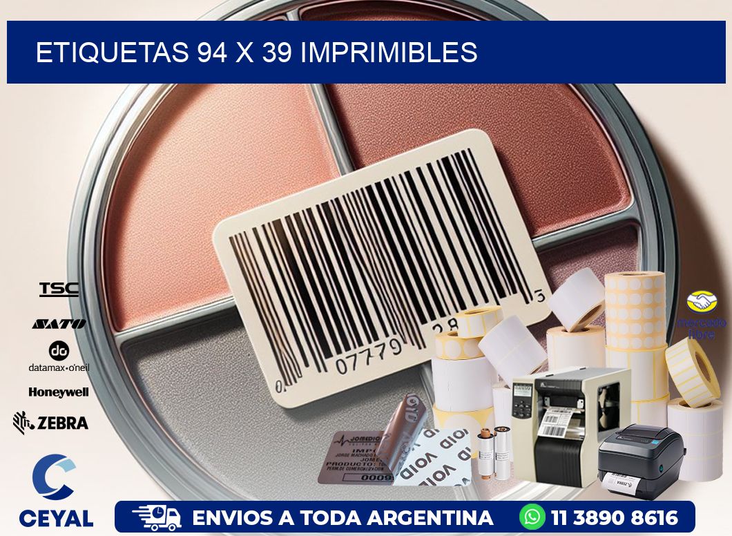 ETIQUETAS 94 x 39 IMPRIMIBLES